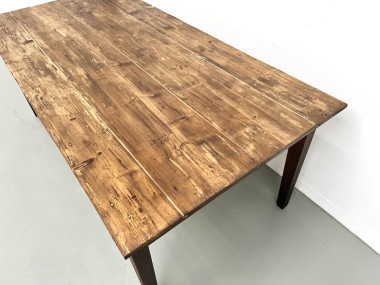 Table de ferme en pin des années 50, vue 9