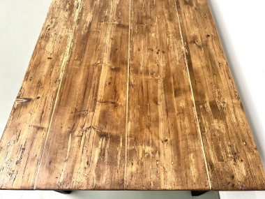 Table de ferme en pin des années 50, vue 11