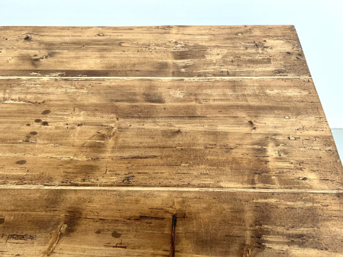 Table de ferme en pin des années 50, vue 18