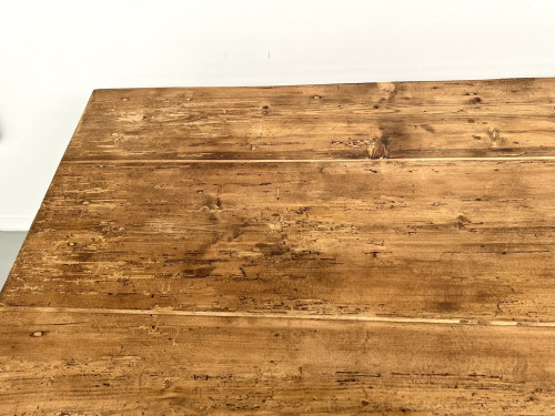 Table de ferme en pin des années 50, vue 21