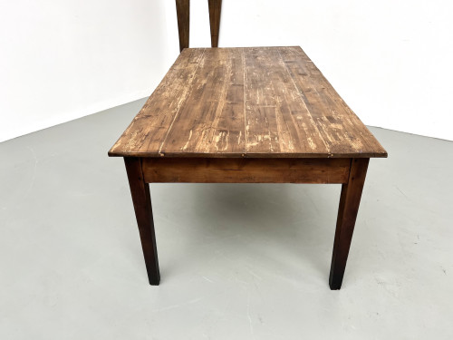 Table de ferme en pin des années 50, vue 24