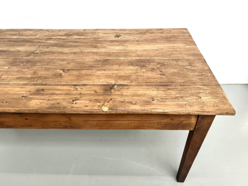 Table de ferme en pin des années 50, vue 27