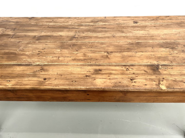 Table de ferme en pin des années 50, vue 28