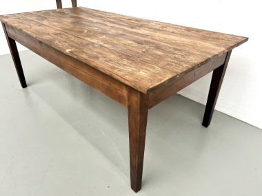 Table de ferme en pin des années 50, vue 32