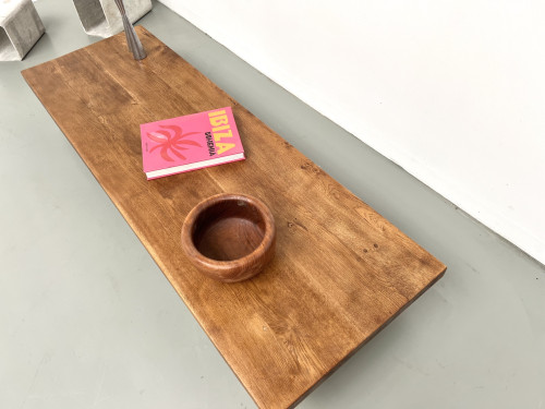 Table basse en chêne massif, DLG Pierre Chapo, années 1950, vue 18