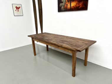 Grande table en pin massif, années 1970, vue 6