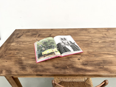 Grande table en pin massif, années 1970, vue 10