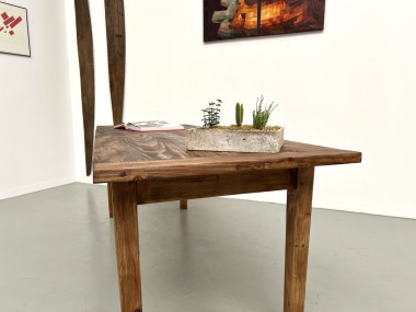 Grande table en pin massif, années 1970, vue 20
