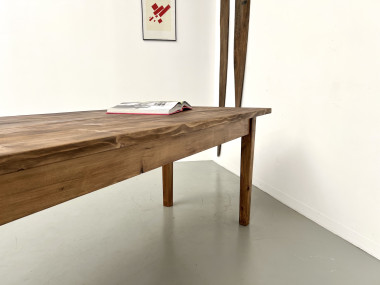 Grande table en pin massif, années 1970, vue 22