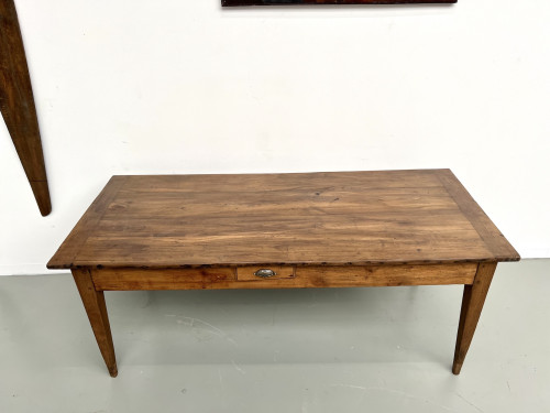 Table en chêne massif XIXe siècle, vue 3