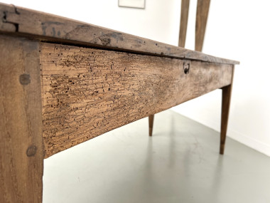 Table en chêne massif XIXe siècle, vue 27