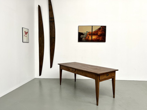 Table en chêne massif XIXe siècle, vue 30