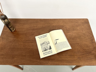 Petit bureau en bois des années 40-50, vue 5