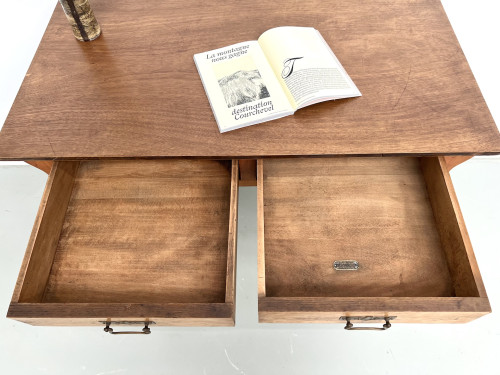 Petit bureau en bois des années 40-50, vue 8