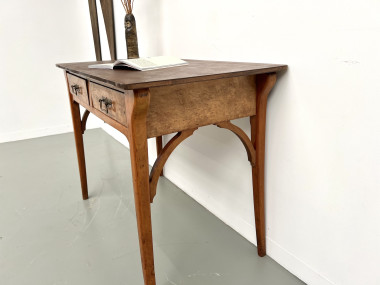 Petit bureau en bois des années 40-50, vue 11
