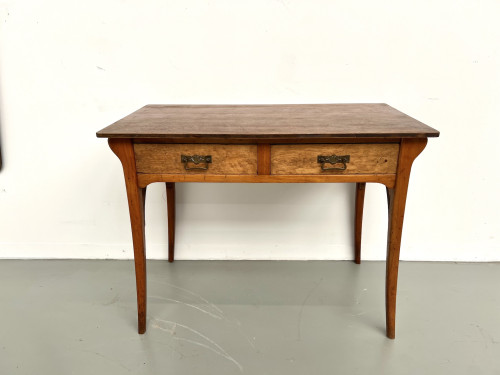 Petit bureau en bois des années 40-50, vue 17