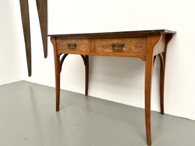 Petit bureau en bois des années 40-50, vue 19