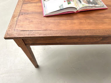 Petite table en chêne et merisier, 1950, vue 2