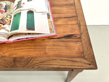 Petite table en chêne et merisier, 1950, vue 9