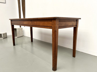 Petite table en chêne et merisier, 1950, vue 13