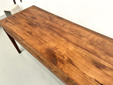 Petite table en chêne et merisier, 1950, vue 15