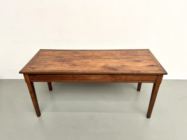 Petite table en chêne et merisier, 1950, vue 18