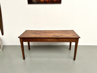 Petite table en chêne et merisier, 1950, vue 19