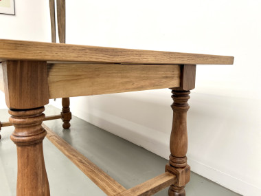 Table en chêne et cerisier – Années 70, vue 10