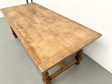Table en chêne et cerisier – Années 70, vue 12