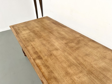 Table en chêne et cerisier – Années 70, vue 13