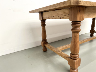 Table en chêne et cerisier – Années 70, vue 16