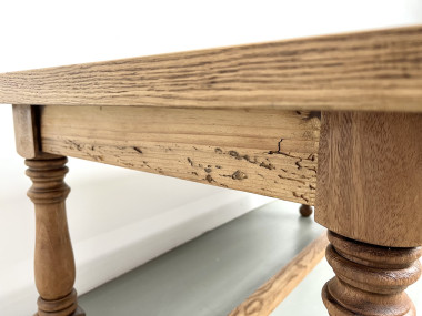Table en chêne et cerisier – Années 70, vue 17