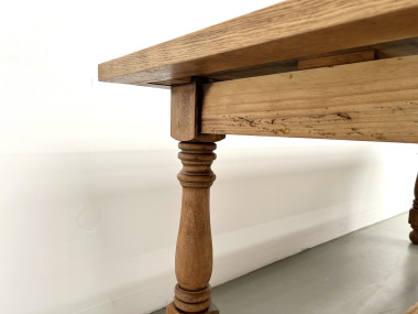Table en chêne et cerisier – Années 70, vue 18