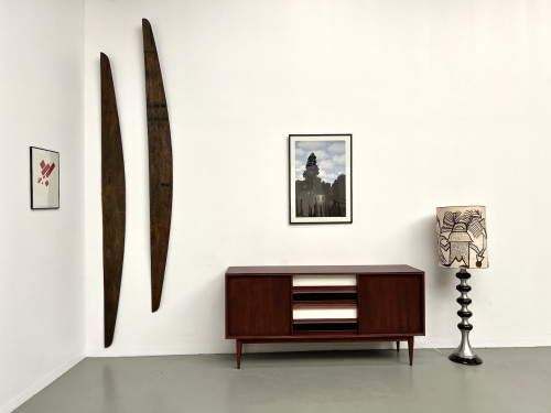 Enfilade moderniste scandinave en teck, vue 1