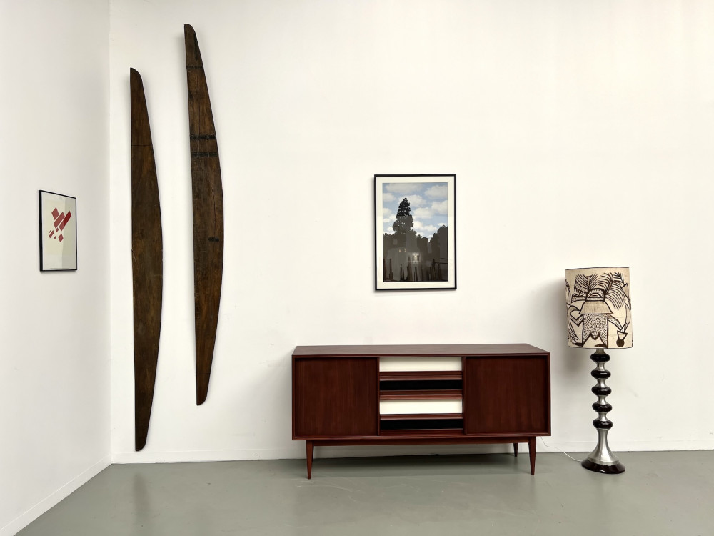 Enfilade moderniste scandinave en teck, vue 1