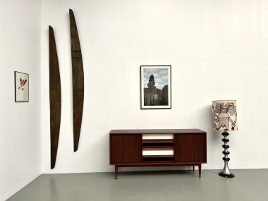 Enfilade moderniste scandinave en teck, vue 1