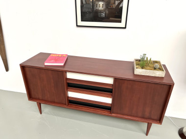 Enfilade moderniste scandinave en teck, vue 18