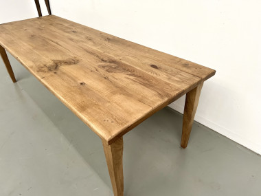 Table de ferme XXL en chêne massif, vue 8