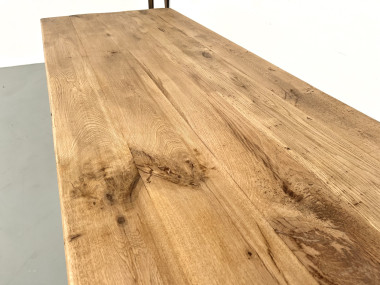 Table de ferme XXL en chêne massif, vue 11