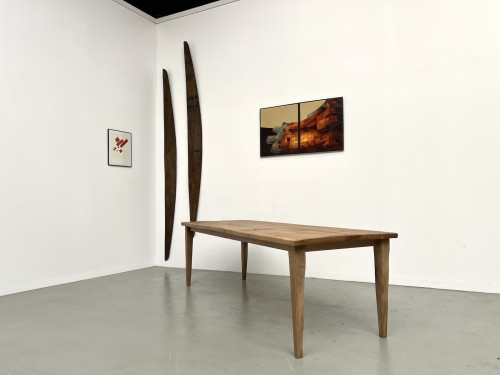Table de ferme XXL en chêne massif, vue 22