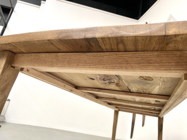 Table de ferme XXL en chêne massif, vue 27