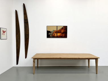 Table XXL en chêne et châtaignier massif, vue 4