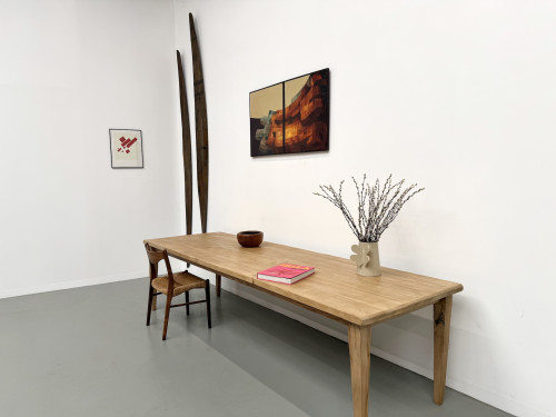 Table XXL en chêne et châtaignier massif, vue 9