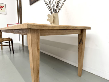 Table XXL en chêne et châtaignier massif, vue 11