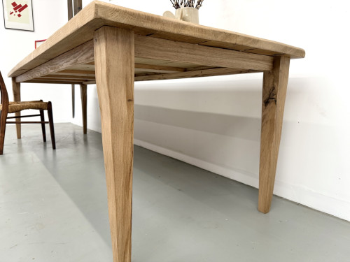Table XXL en chêne et châtaignier massif, vue 12