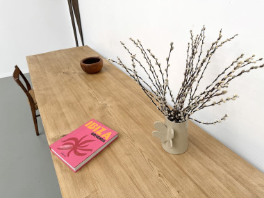 Table XXL en chêne et châtaignier massif, vue 15