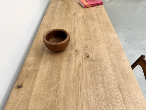 Table XXL en chêne et châtaignier massif, vue 23