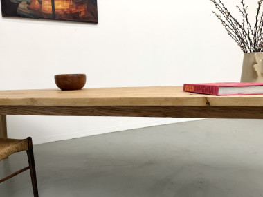 Table XXL en chêne et châtaignier massif, vue 25