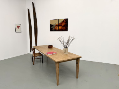 Table XXL en chêne et châtaignier massif, vue 26