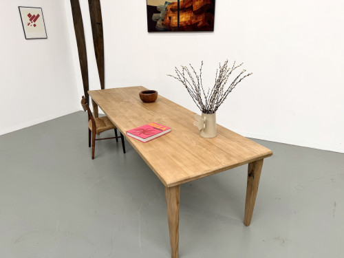Table XXL en chêne et châtaignier massif, vue 27